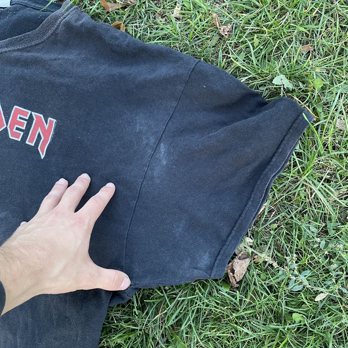 Vintage Vintage 90s Iron Maiden Sun Faded Band Tee Grunge Boxy XXL Size US XXL / EU 58 / 5 - 5 Thumbnail