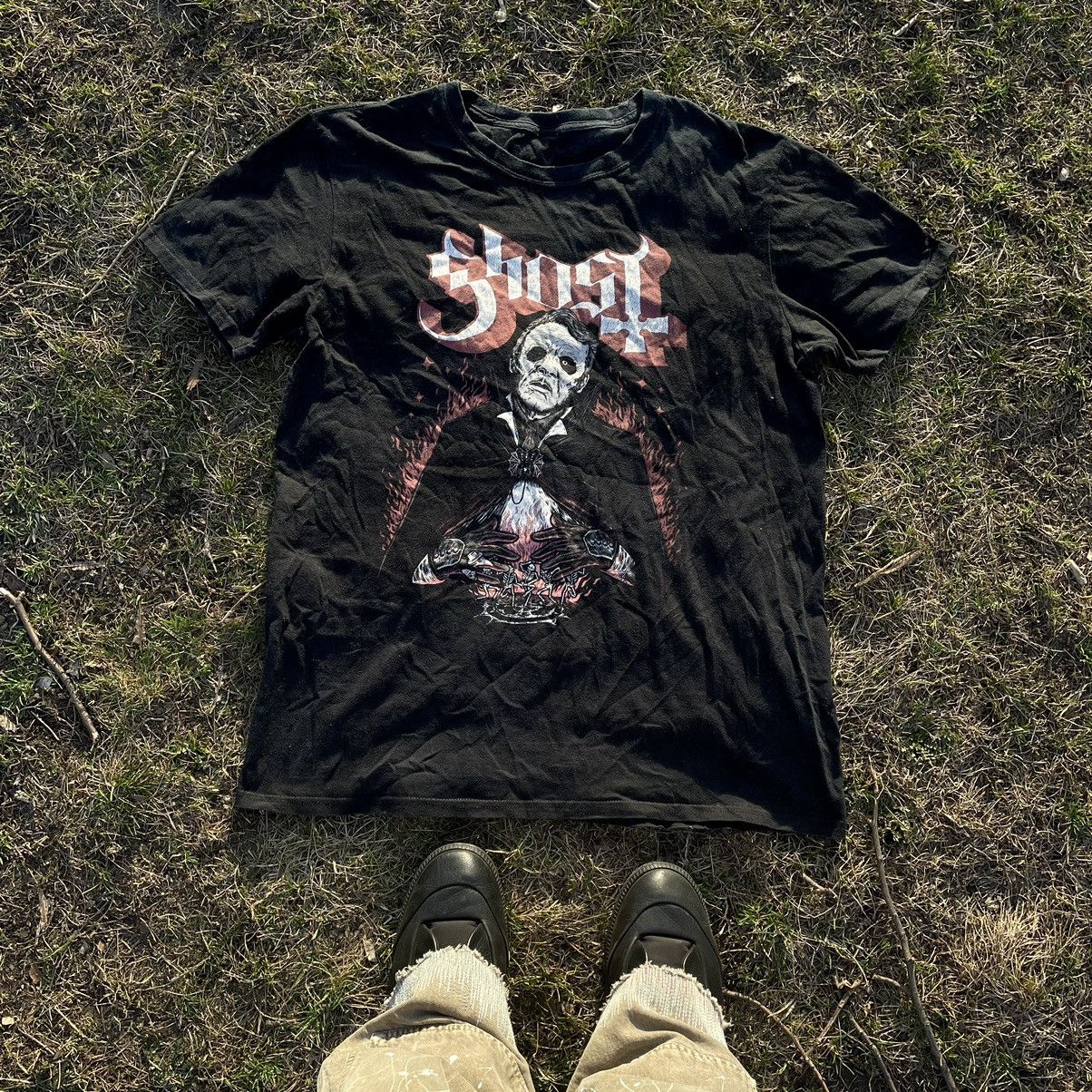 Vintage Vintage 90s Ghost Graphic Tee Sun Faded Grunge Dark Baggy L Size US L / EU 52-54 / 3 - 1 Thumbnail