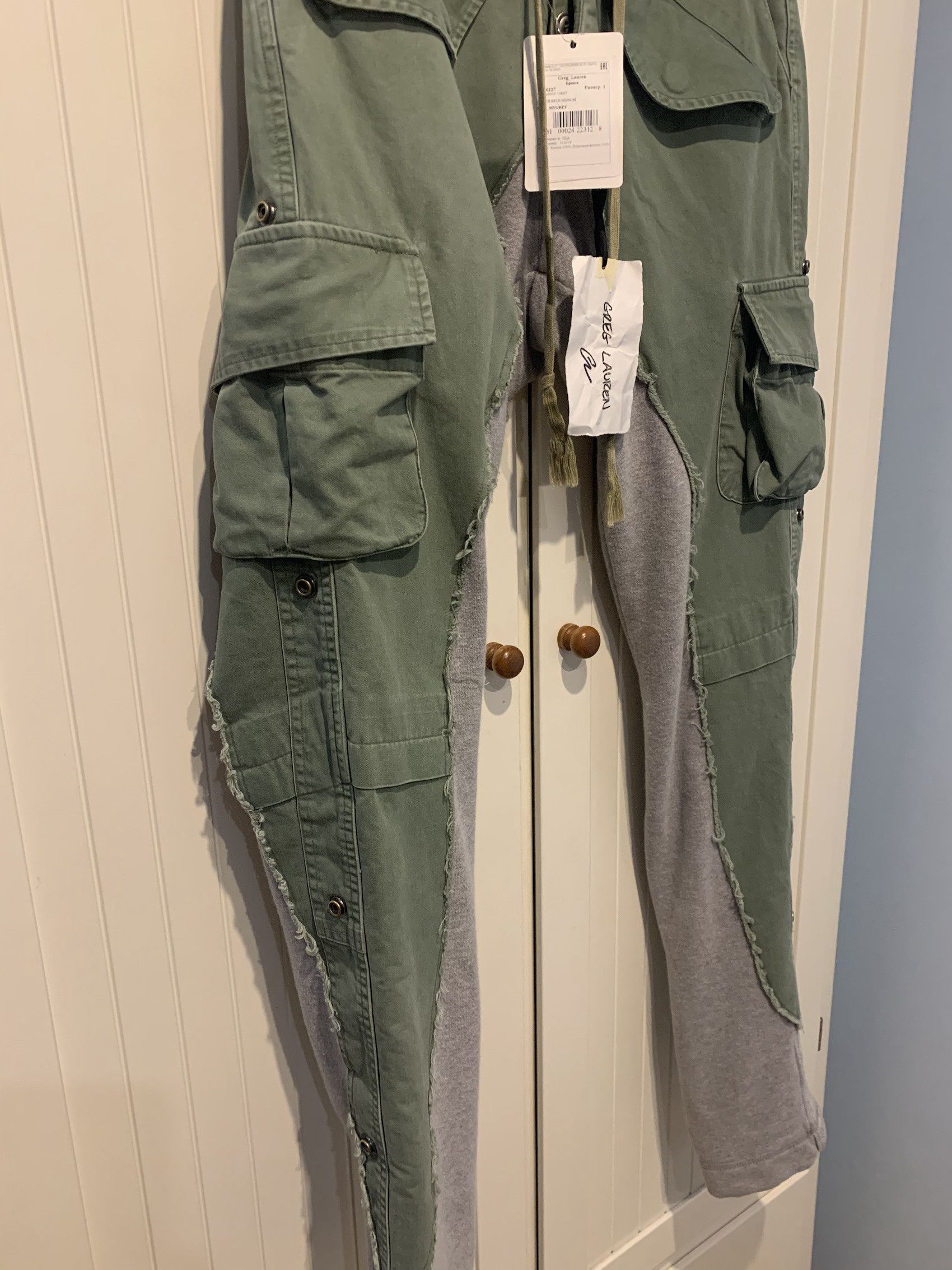 Greg Lauren SS'19 Pant 50/50 Army Terry Long Size US 30 / EU 46 - 2 Thumbnail