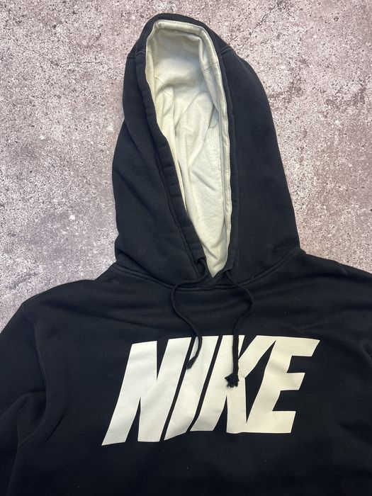 nike big check hoodie