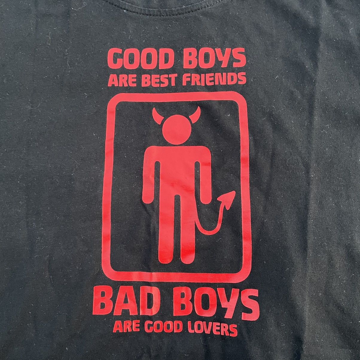 Vintage Y2K Graphic Tee Good Bye Bad Boys Humor Streetwear Boxy XL Size US XL / EU 56 / 4 - 4 Thumbnail