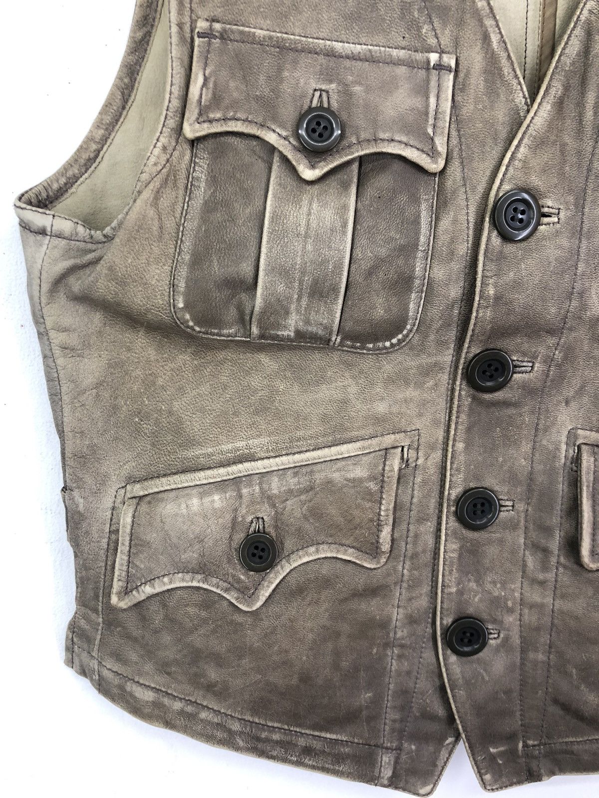 Leather Vintage Halb Goat Leather Vest Jacket Size US M / EU 48-50 / 2 - 9 Thumbnail