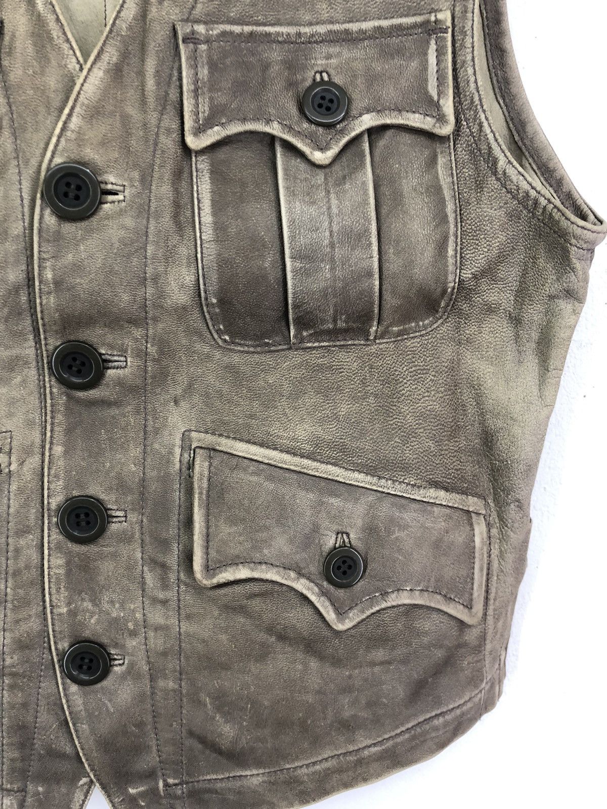 Leather Vintage Halb Goat Leather Vest Jacket Size US M / EU 48-50 / 2 - 8 Thumbnail