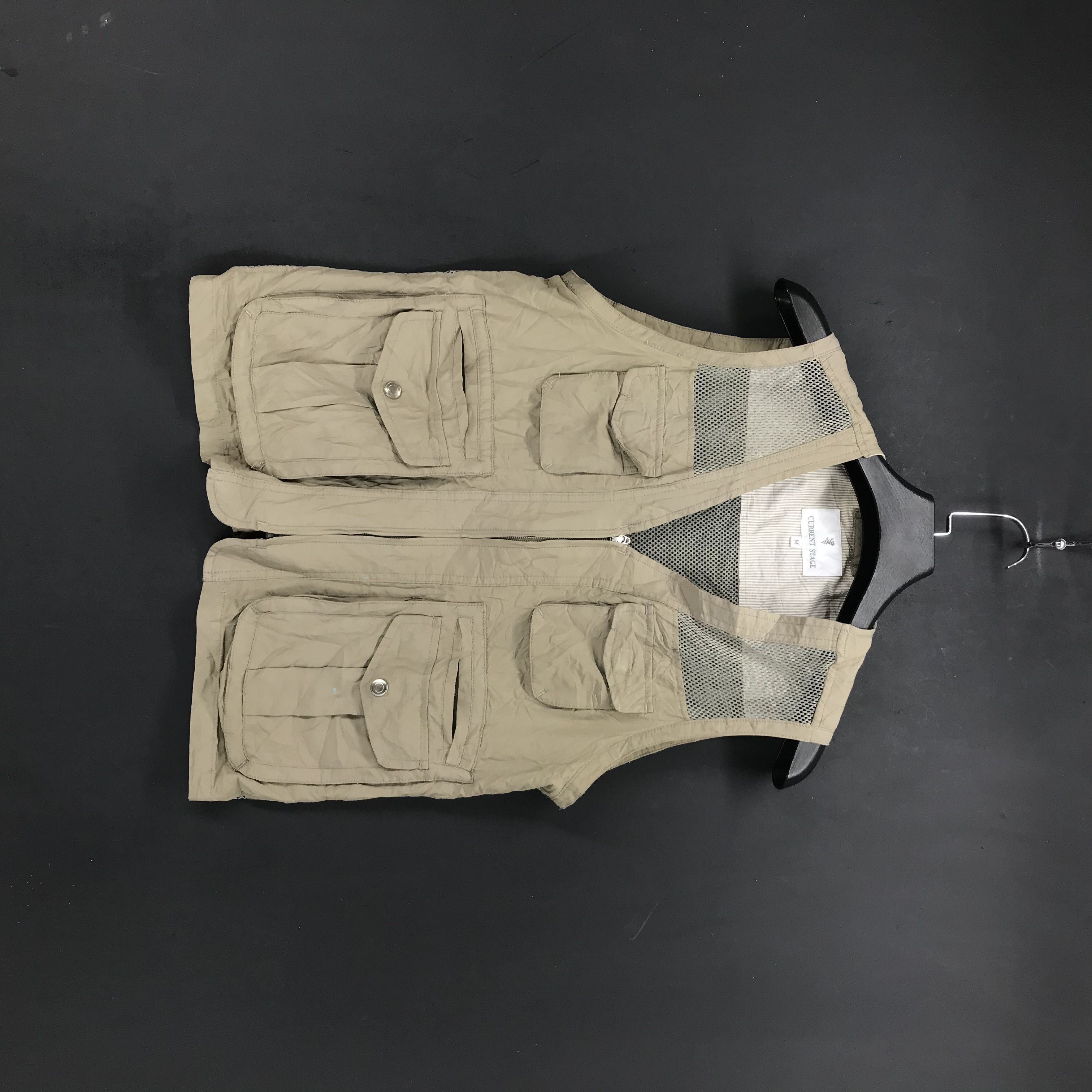 image of Tracey Vest x Voodoo Tactical Current Stage Multi Pocket Mesh Vest 1934-76 in Brown (Size Small)