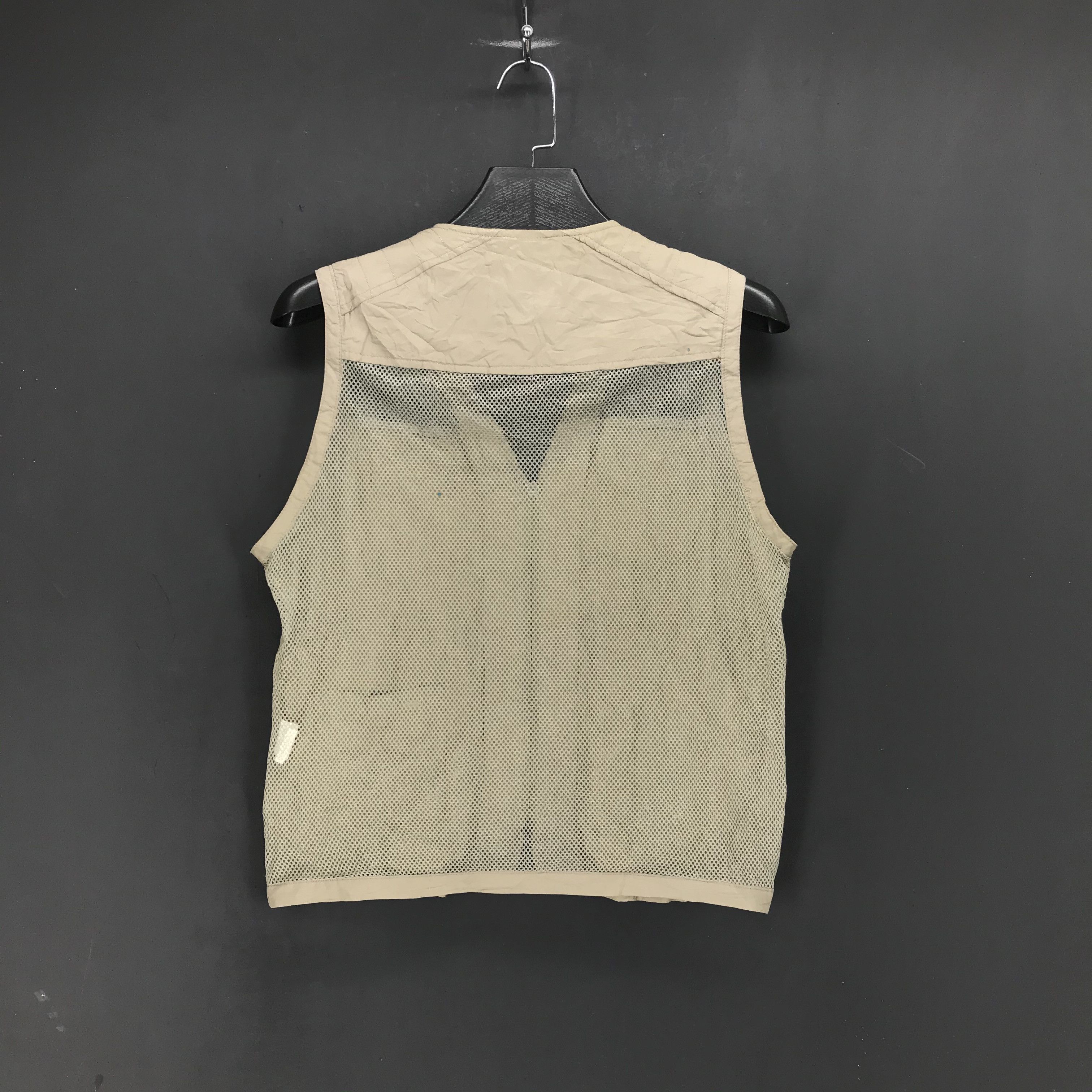 Japanese Brand Current Stage Multi Pocket Mesh Vest #1934-76 Size US S / EU 44-46 / 1 - 7 Thumbnail