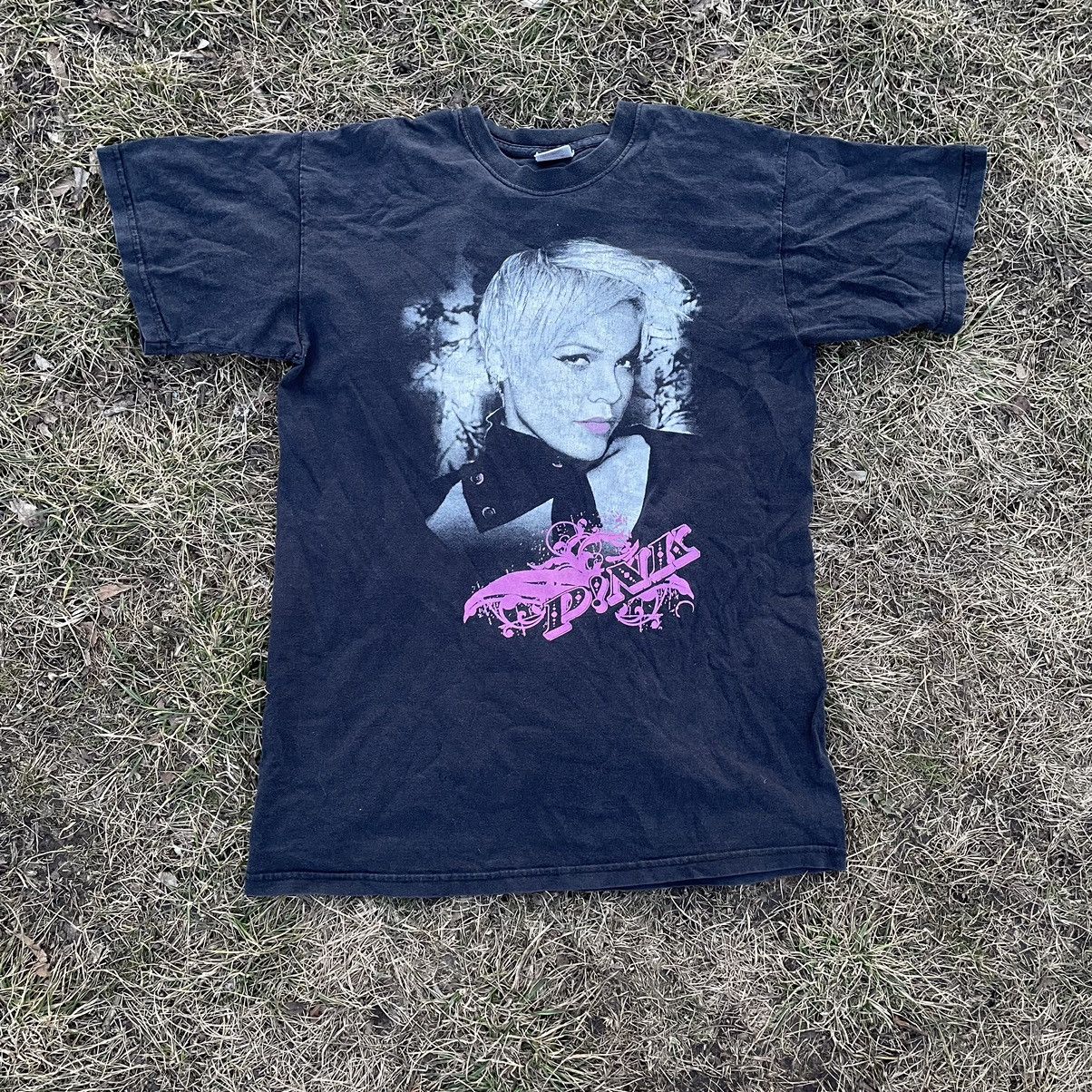 Vintage Vintage 90s Graphic Tee Sun Faded Skull Pink Grunge Baggy M Size US M / EU 48-50 / 2 - 2 Thumbnail
