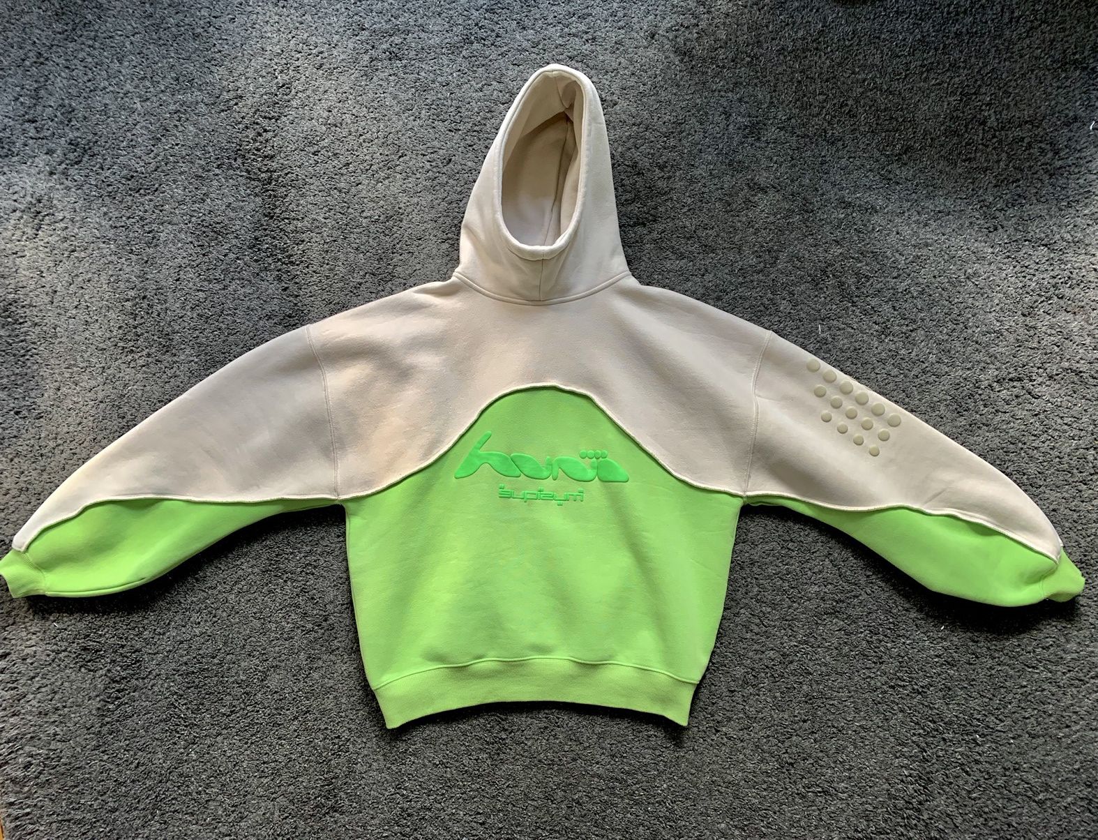 HUNI Design Huni design Green hoodie Size US L / EU 52-54 / 3 - 2 Thumbnail