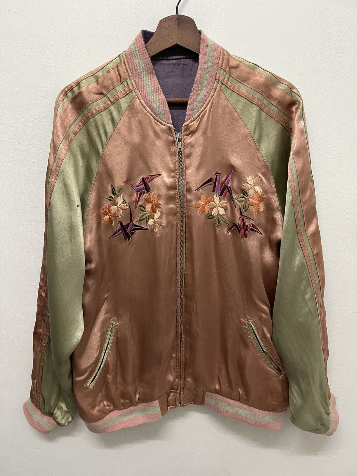 Japanese Brand × Vintage VINTAGE JAPAN SOUVENIR JACKET SUKAJAN GEISHA EMBROIDERY Size US L / EU 52-54 / 3 - 3 Thumbnail