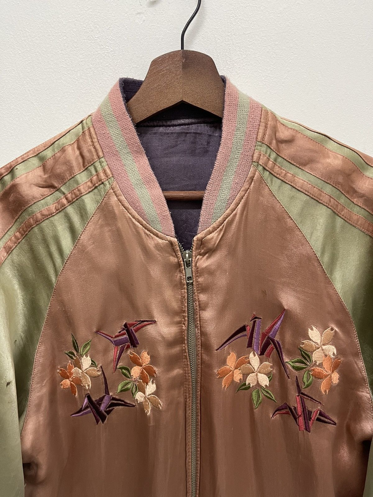 Japanese Brand × Vintage VINTAGE JAPAN SOUVENIR JACKET SUKAJAN GEISHA EMBROIDERY Size US L / EU 52-54 / 3 - 4 Thumbnail