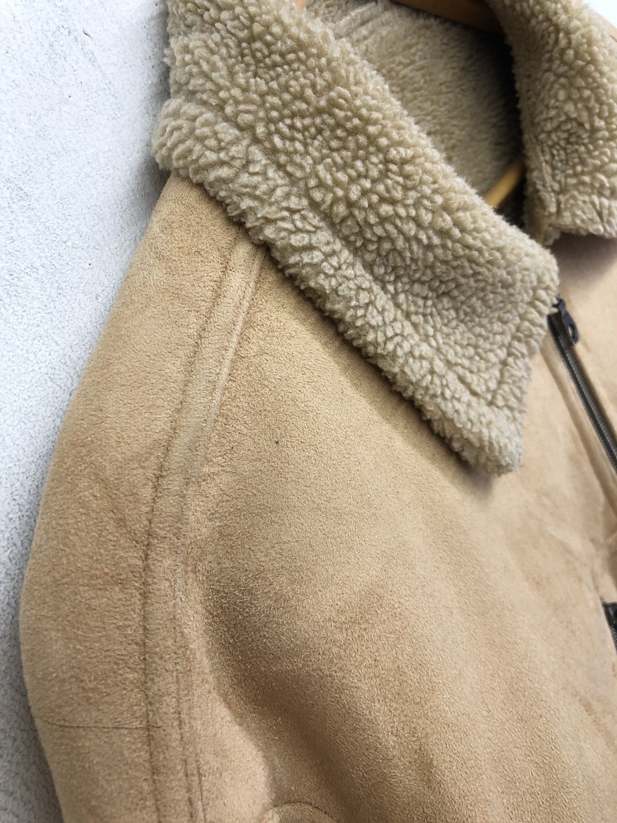 Vintage Vintage Piasports Suede Leather Fleece Linen Jacket Size US L / EU 52-54 / 3 - 5 Thumbnail