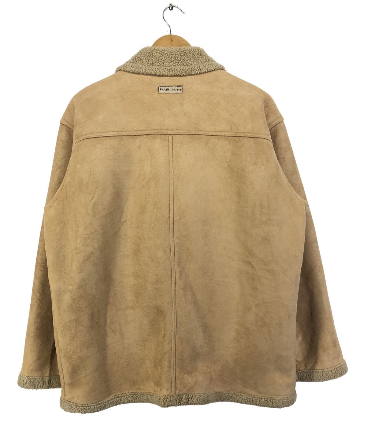 Vintage Vintage Piasports Suede Leather Fleece Linen Jacket Size US L / EU 52-54 / 3 - 2 Thumbnail
