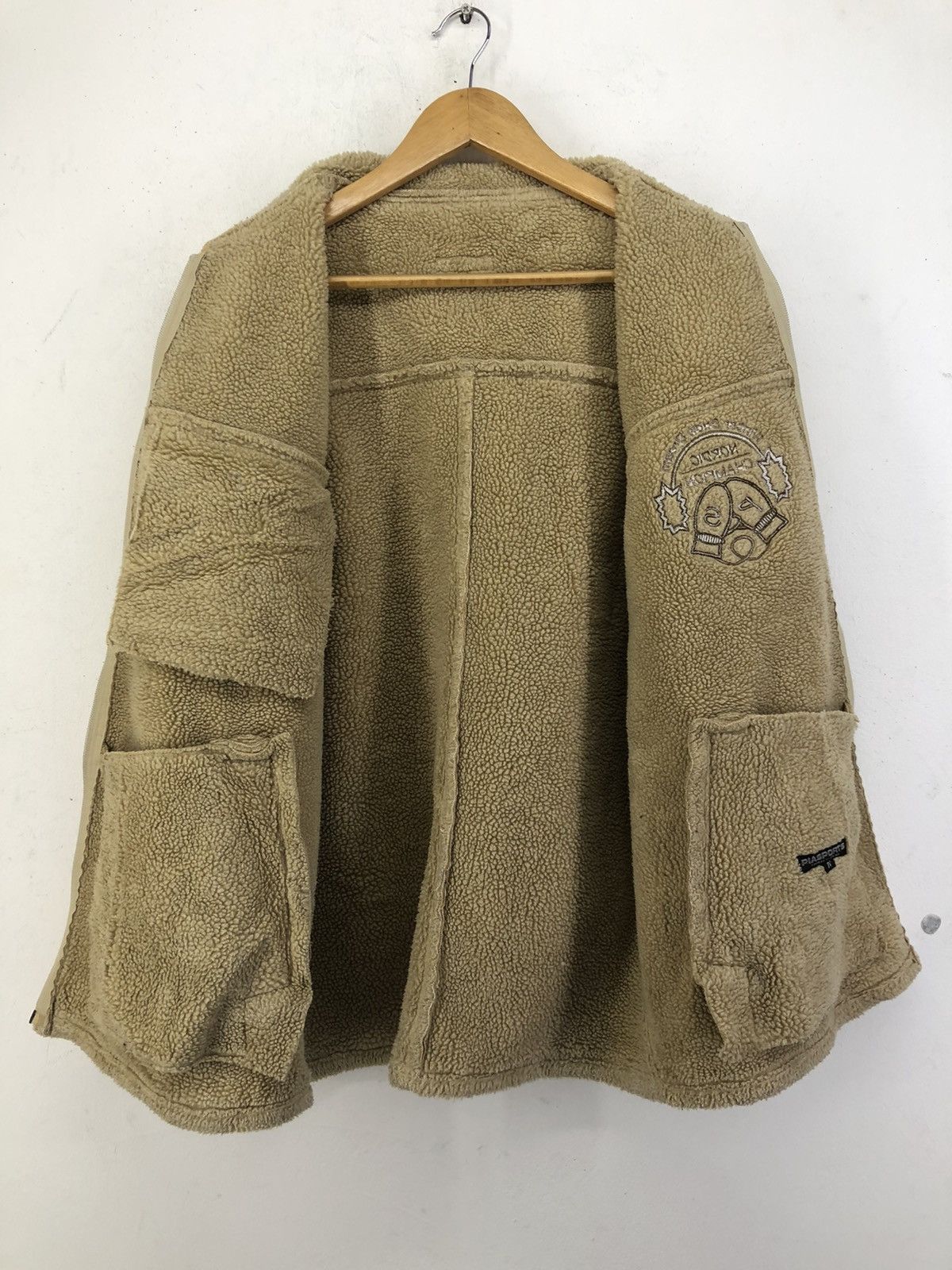 Vintage Vintage Piasports Suede Leather Fleece Linen Jacket Size US L / EU 52-54 / 3 - 3 Thumbnail