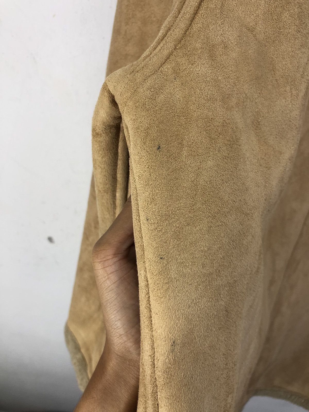 Vintage Vintage Piasports Suede Leather Fleece Linen Jacket Size US L / EU 52-54 / 3 - 11 Thumbnail