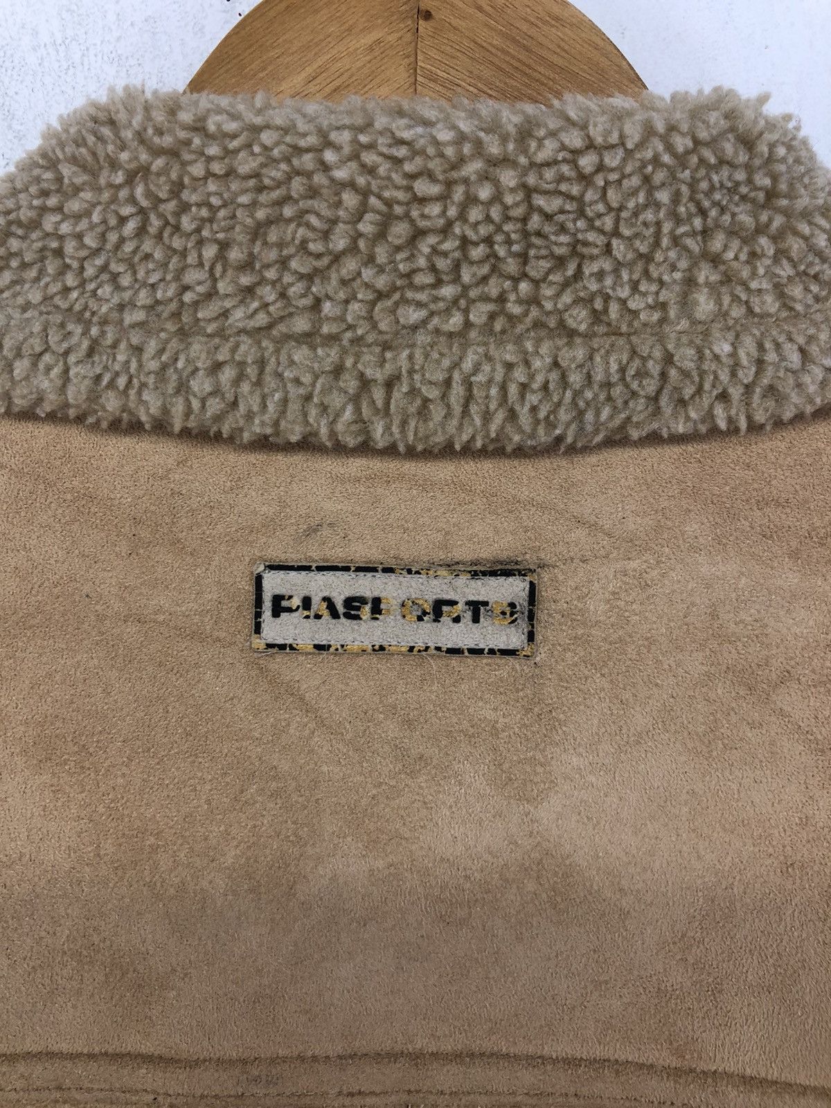 Vintage Vintage Piasports Suede Leather Fleece Linen Jacket Size US L / EU 52-54 / 3 - 8 Thumbnail