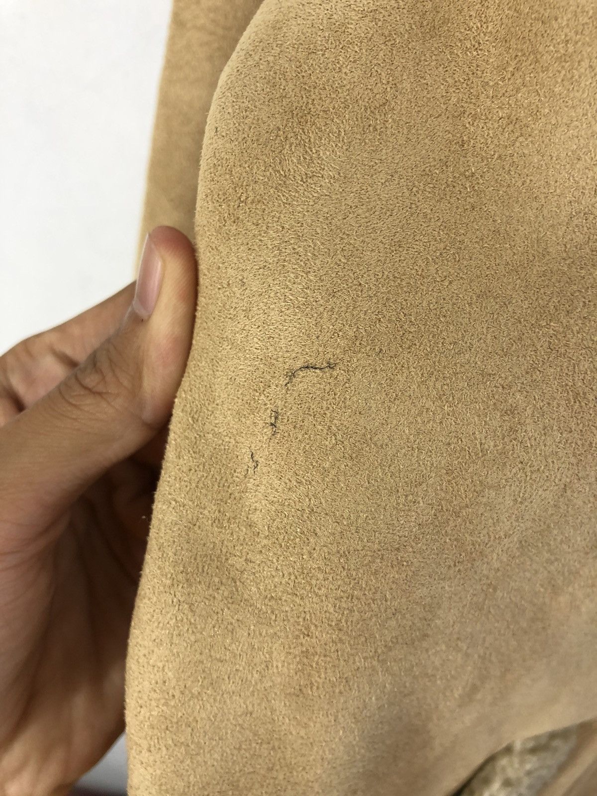 Vintage Vintage Piasports Suede Leather Fleece Linen Jacket Size US L / EU 52-54 / 3 - 9 Thumbnail