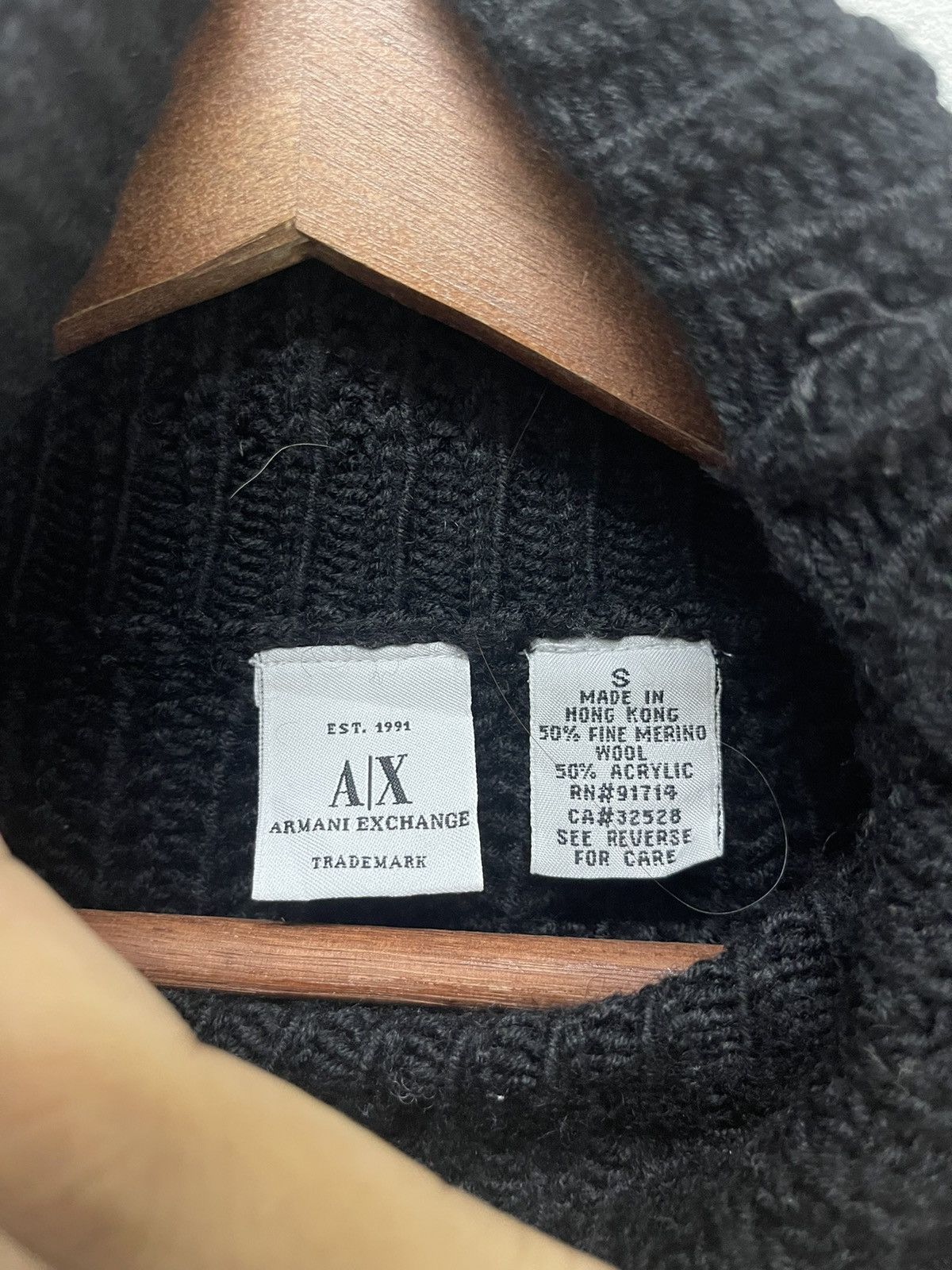 Armani Exchange A/X Y2K Black Armani Exchange Knitwear Size US L / EU 52-54 / 3 - 3 Thumbnail