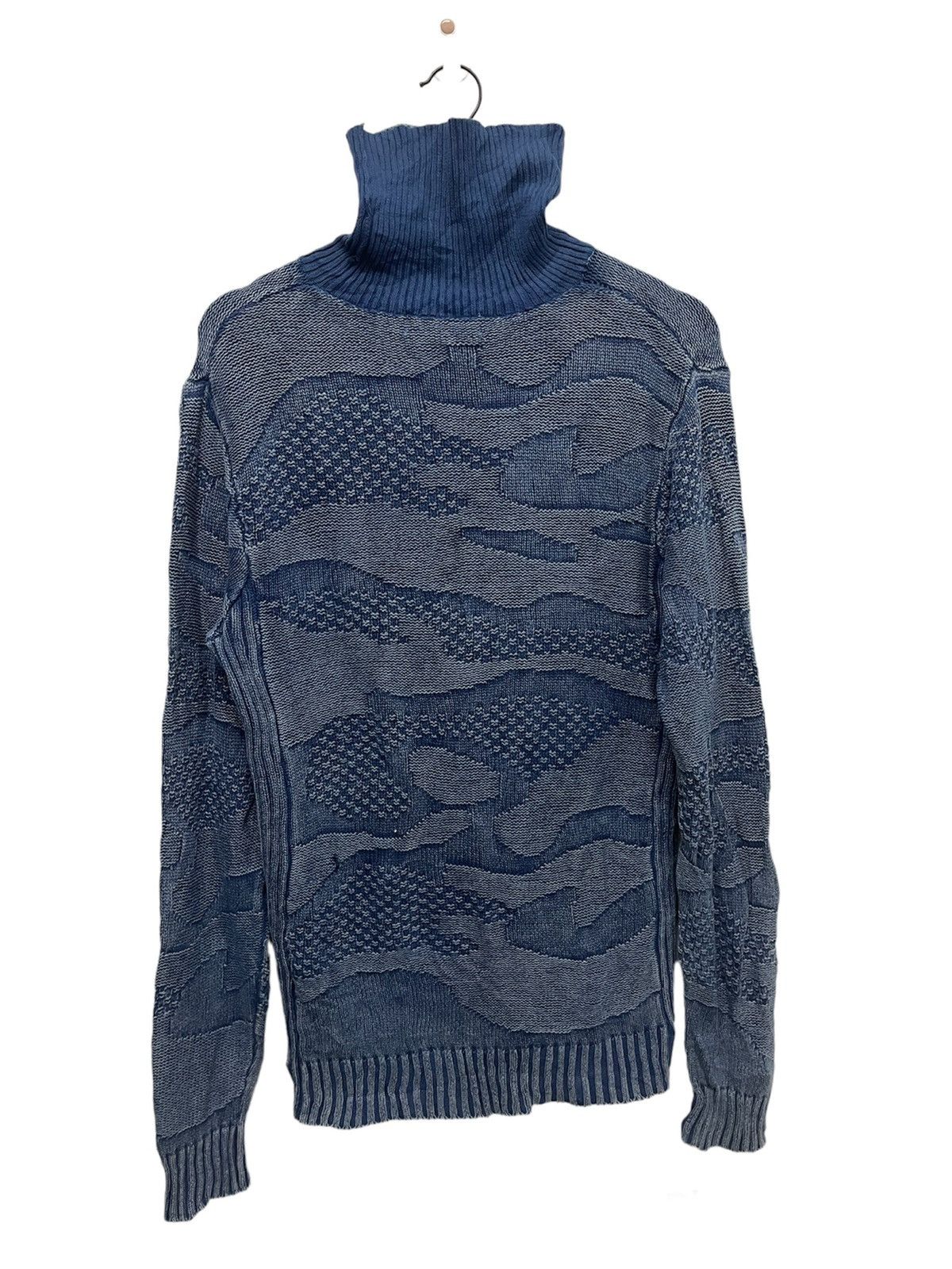 Blue Blue Japan × Indigo × Vintage Vintage Japan Boro Indigo Blue Dyed Knitwear Pure Blue Size US M / EU 48-50 / 2 - 1 Thumbnail