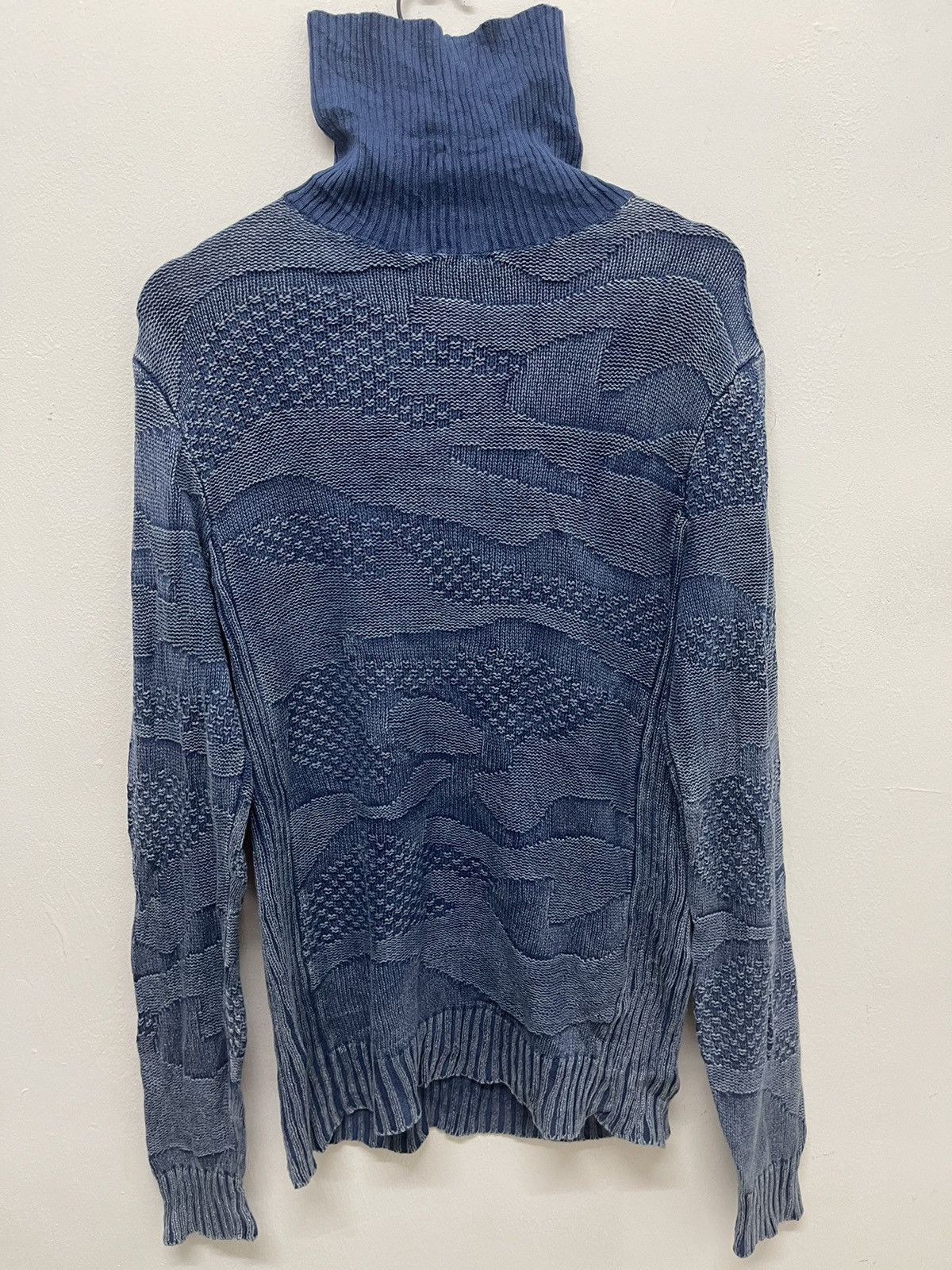 Blue Blue Japan × Indigo × Vintage Vintage Japan Boro Indigo Blue Dyed Knitwear Pure Blue Size US M / EU 48-50 / 2 - 3 Thumbnail