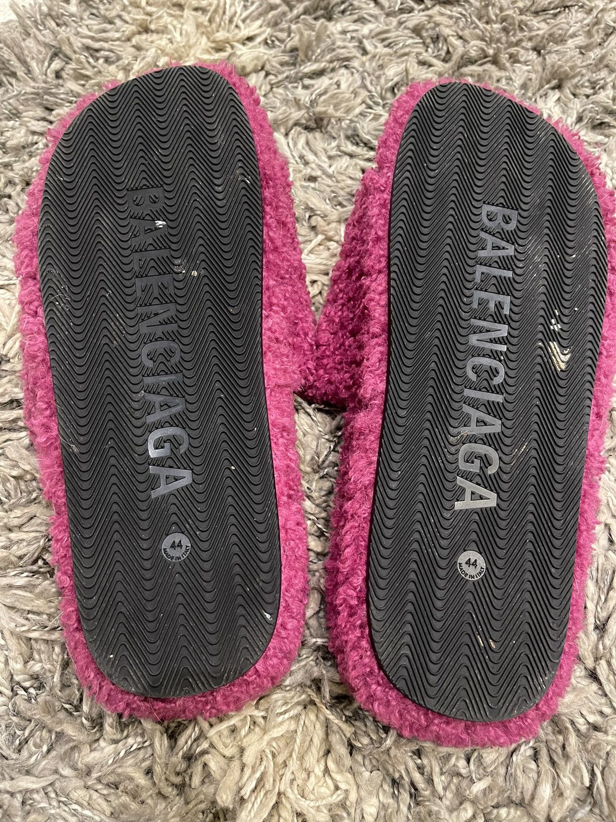 Balenciaga Pink balenciaga Paris embroidered slippers Size US 11 / EU 44 - 3 Thumbnail
