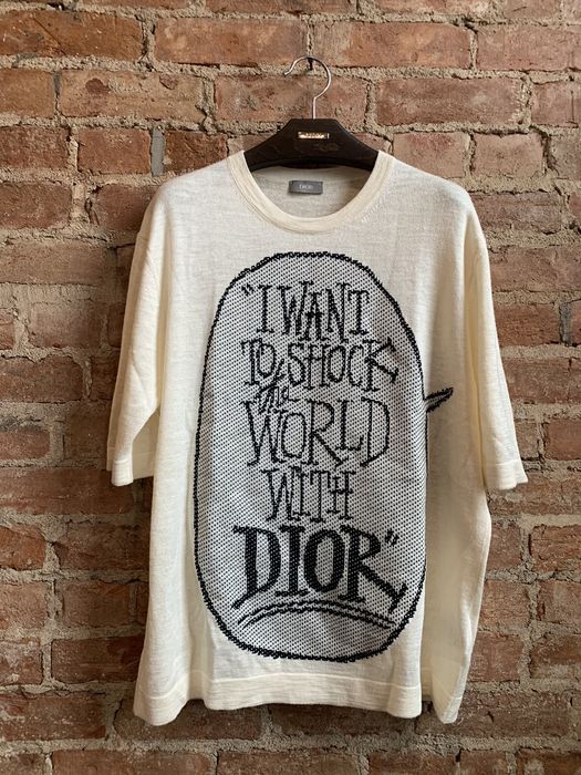 Dior Dior x Shawn Stussy Knit T-Shirt | Grailed