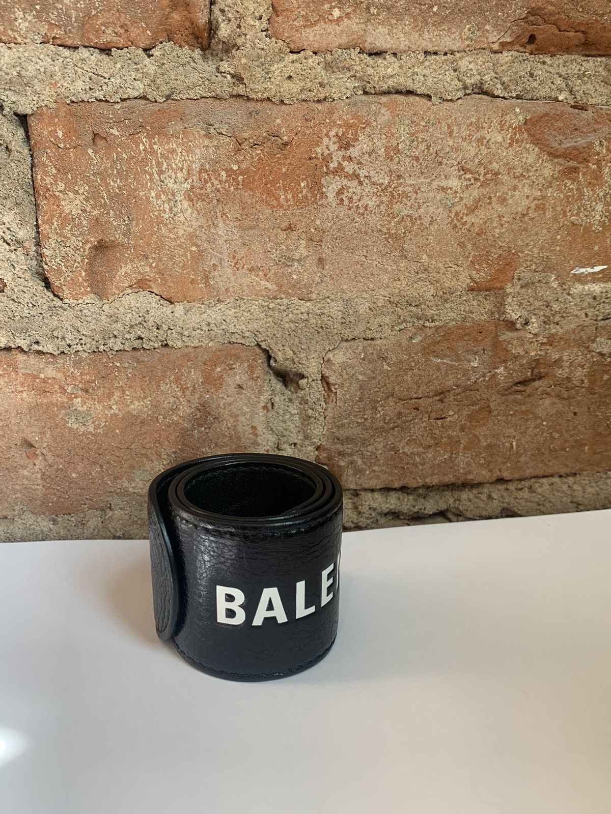 Pre-owned Balenciaga Slap Bracelet In Black ModeSens