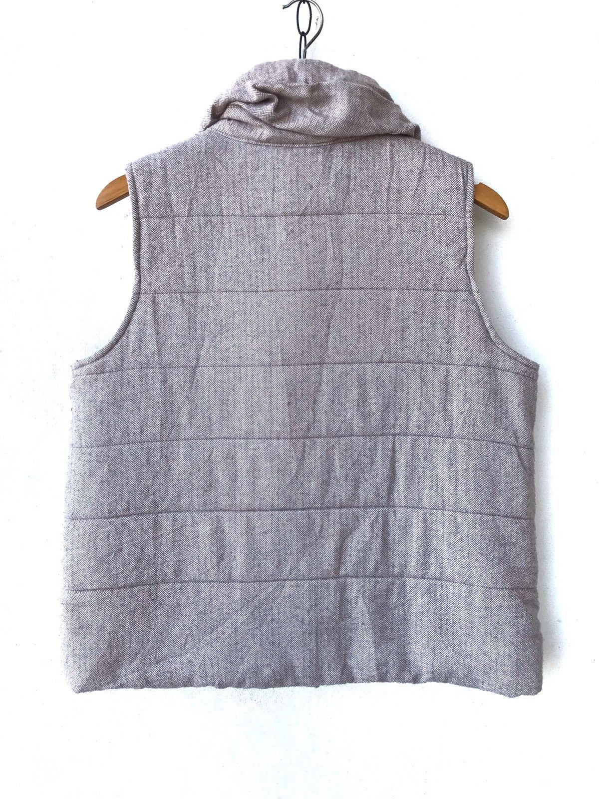 Harris Tweed × Japanese Brand Jpn Branded x Harris Tweed Herringbone Twill Puffer Vest Size US XL / EU 56 / 4 - 6 Thumbnail