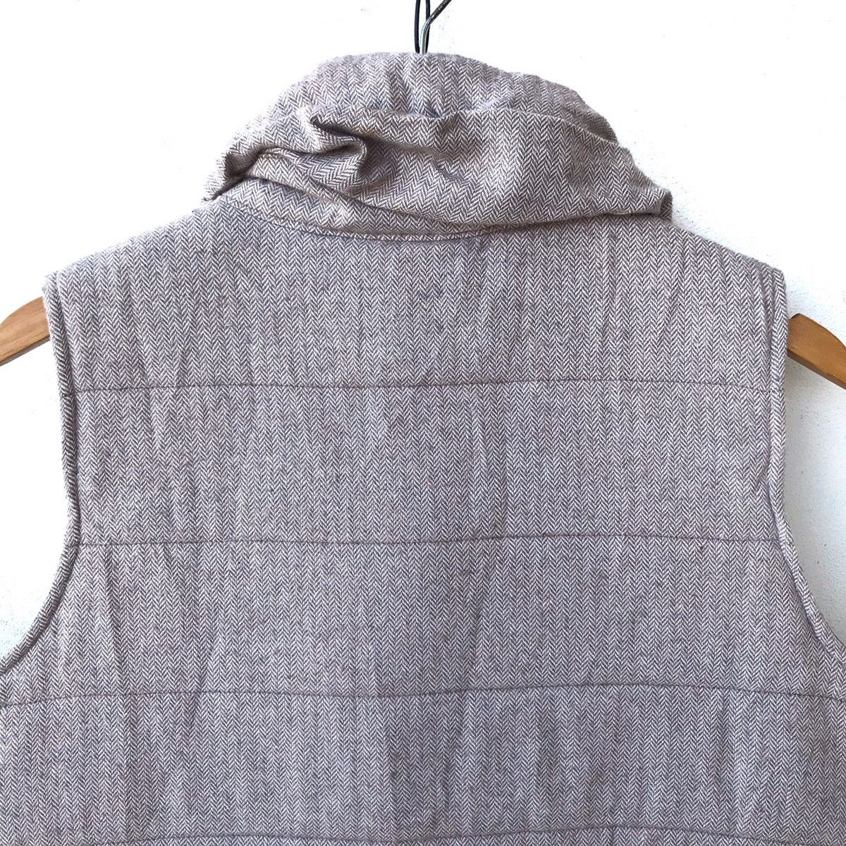 Harris Tweed × Japanese Brand Jpn Branded x Harris Tweed Herringbone Twill Puffer Vest Size US XL / EU 56 / 4 - 7 Thumbnail