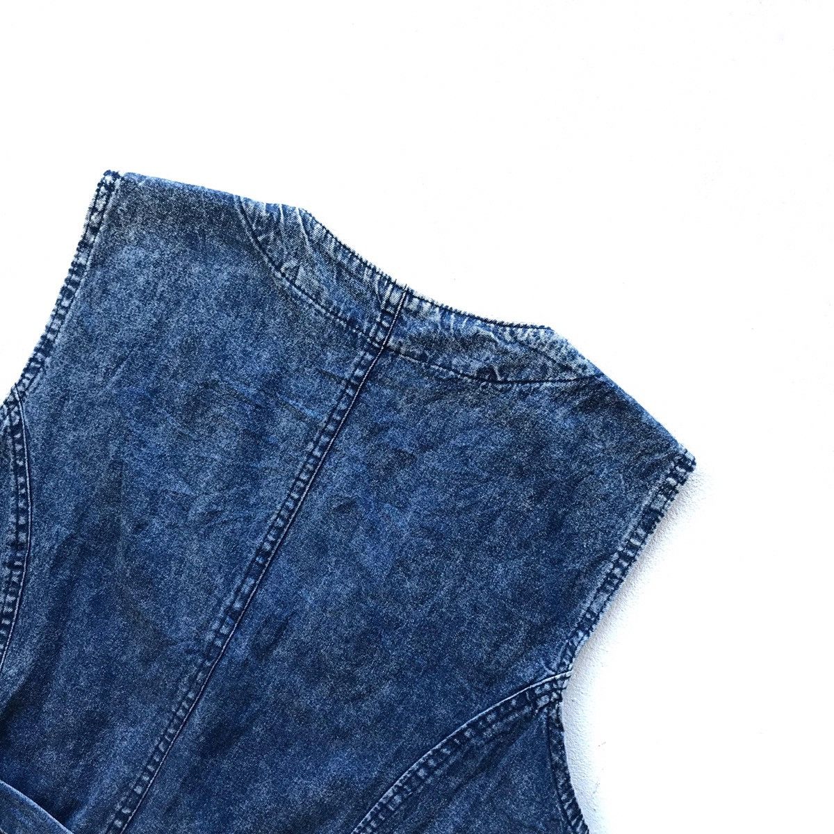 Japanese Brand Custom Boro Patchwork Soft Denim Vest Size US M / EU 48-50 / 2 - 6 Thumbnail