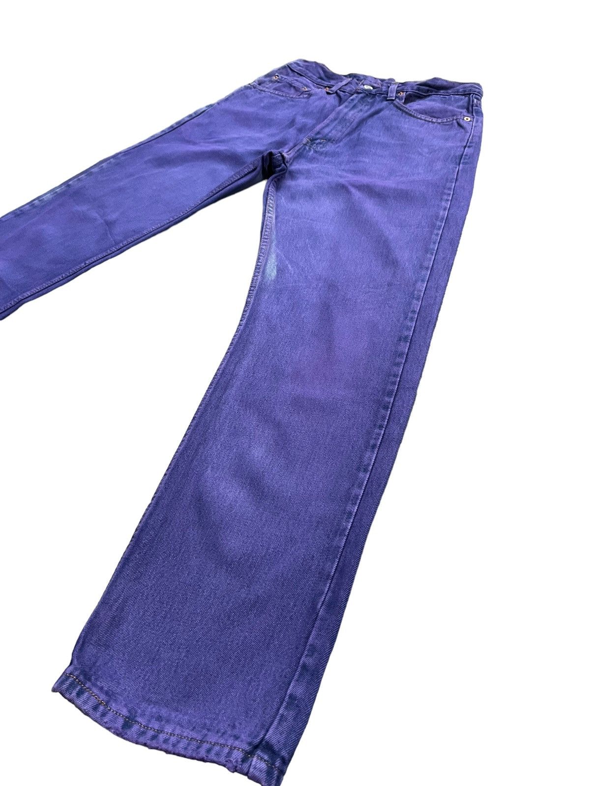 Levi's Vintage 2002 Levis 505 e Purple Dye Faded Denim Size US 31 - 2 Thumbnail
