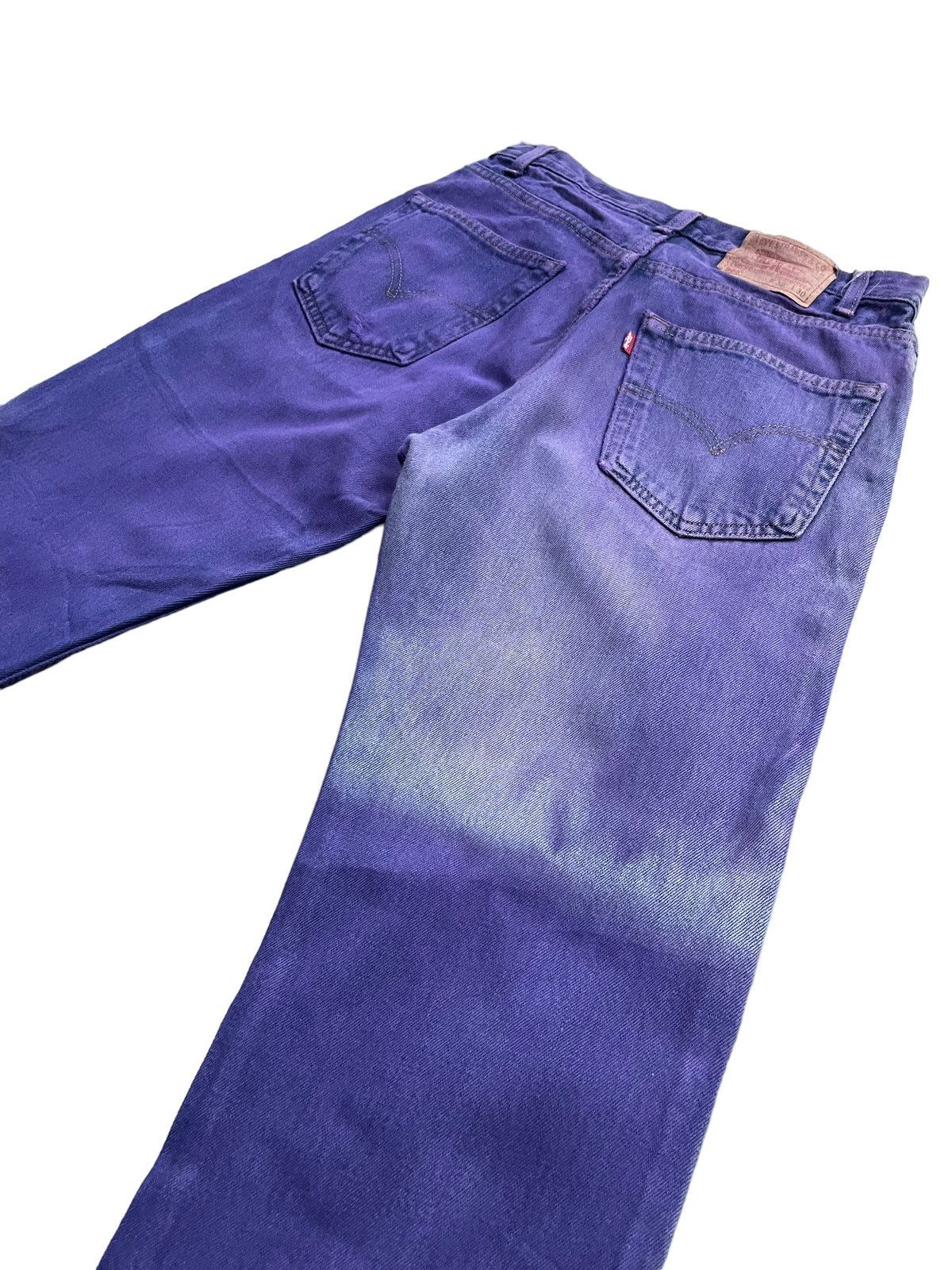 Levi's Vintage 2002 Levis 505 e Purple Dye Faded Denim Size US 31 - 6 Thumbnail