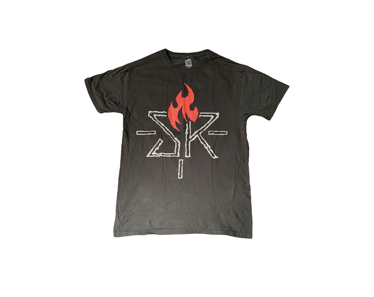image of Freakin Sr Seth Rollins Wwe Authentic Tee in Black, Men's (Size Medium)
