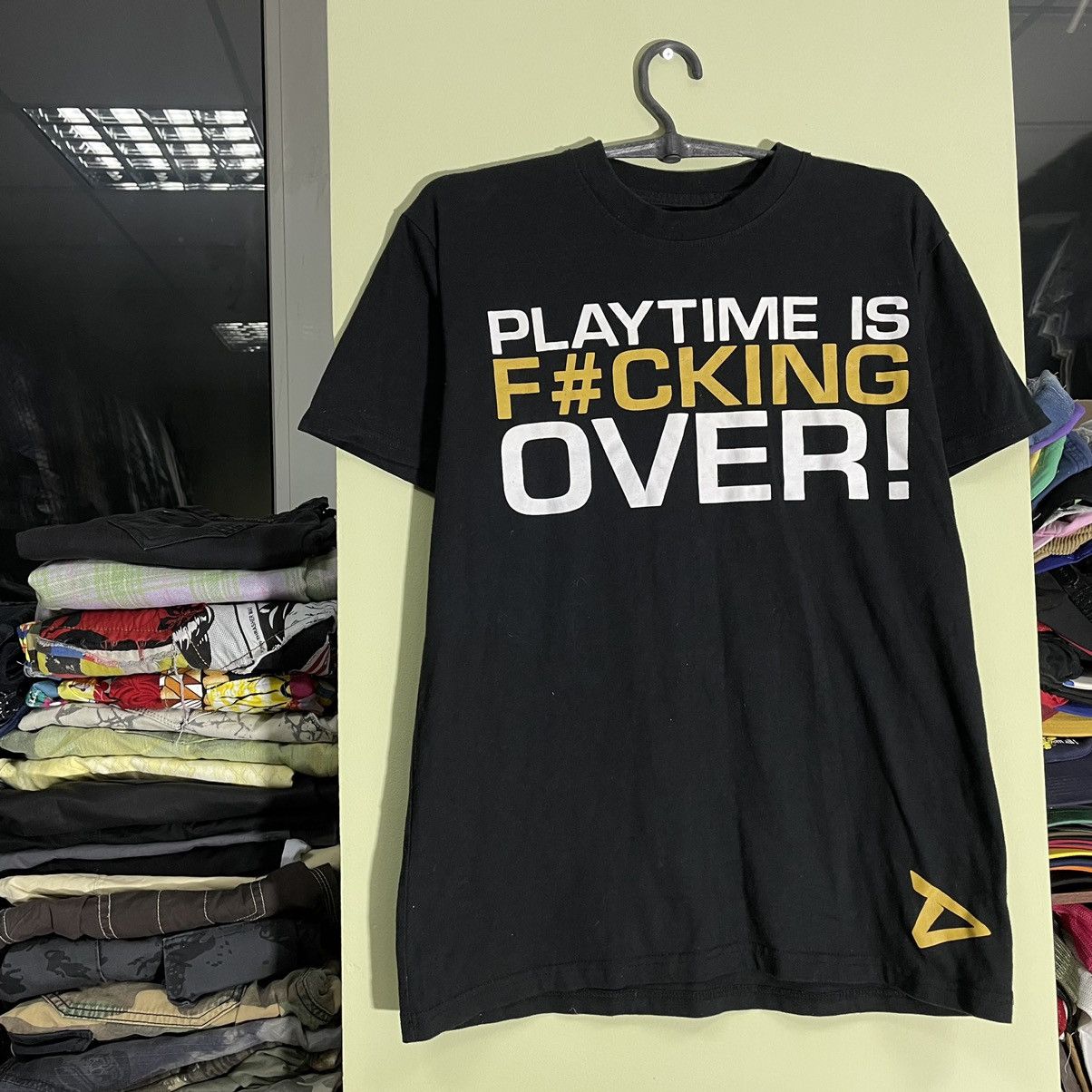 Vintage Y2K Graphic Tee Playtime Skate Streetwear Black Relaxed L Size US L / EU 52-54 / 3 - 3 Thumbnail