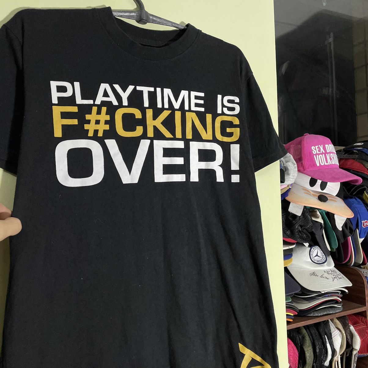 Vintage Y2K Graphic Tee Playtime Skate Streetwear Black Relaxed L Size US L / EU 52-54 / 3 - 5 Thumbnail