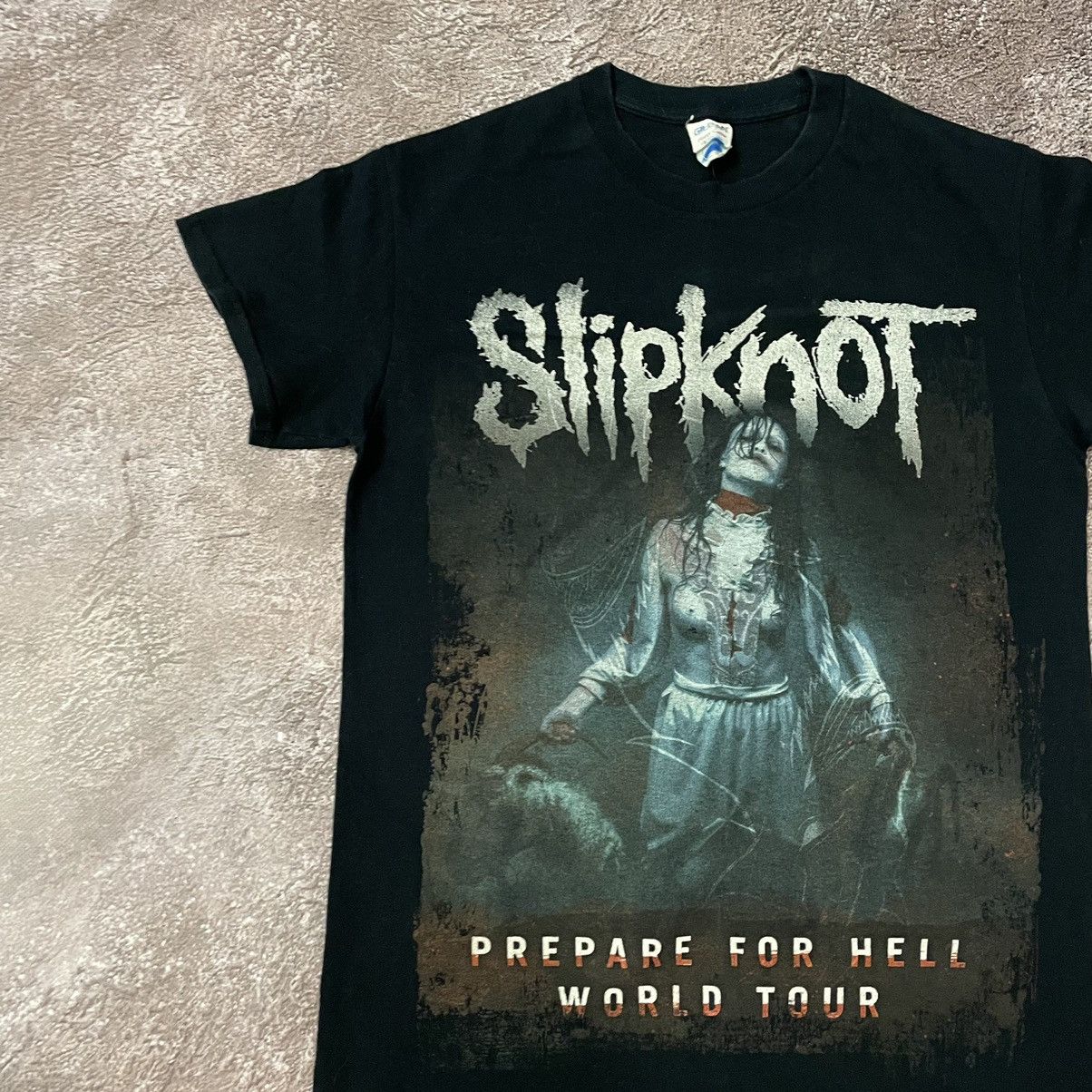 Vintage Vintage Y2K Slipknot Band Tee Sun Faded Graphic Punk Baggy M Size US M / EU 48-50 / 2 - 6 Thumbnail