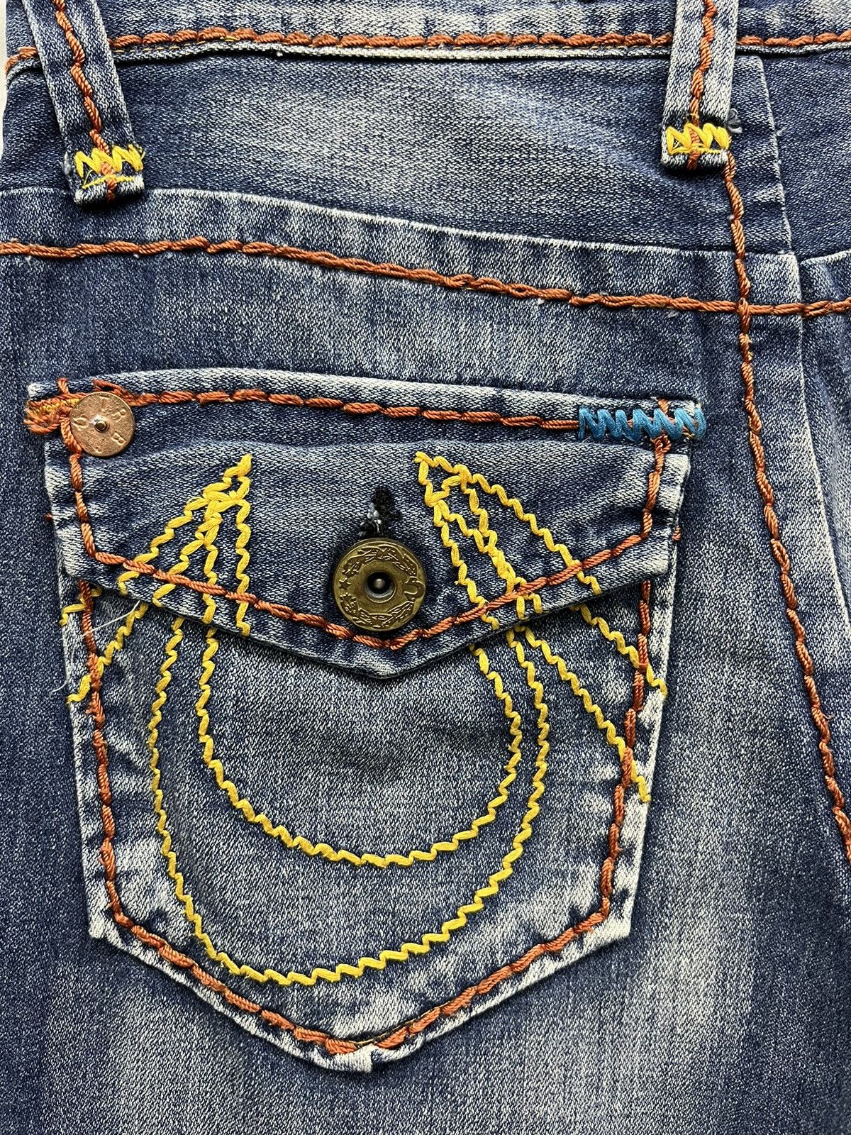 True Religion × Vintage FYE🔥TRUE RELIGION BILLY SUPER T Big Stitch Easy Fit Denim💥 Size US 31 - 11 Thumbnail