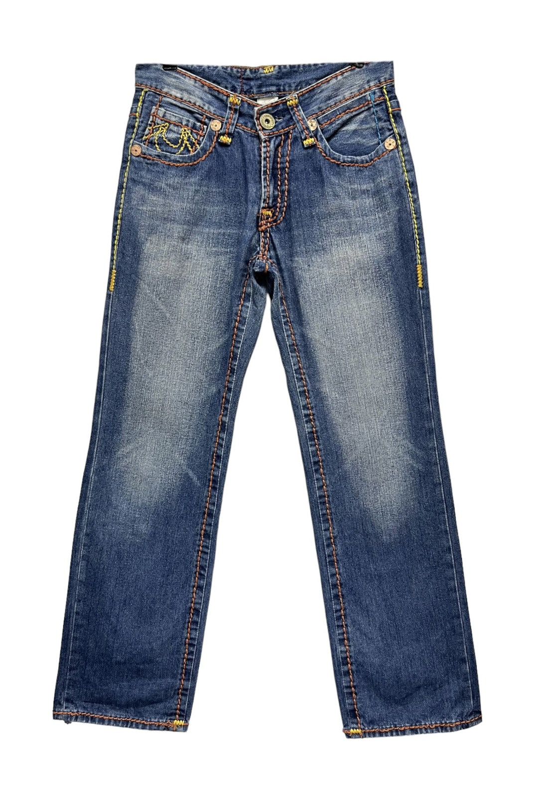True Religion × Vintage FYE🔥TRUE RELIGION BILLY SUPER T Big Stitch Easy Fit Denim💥 Size US 31 - 2 Thumbnail