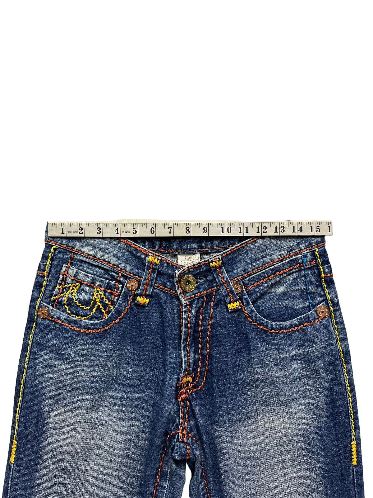 True Religion × Vintage FYE🔥TRUE RELIGION BILLY SUPER T Big Stitch Easy Fit Denim💥 Size US 31 - 15 Thumbnail