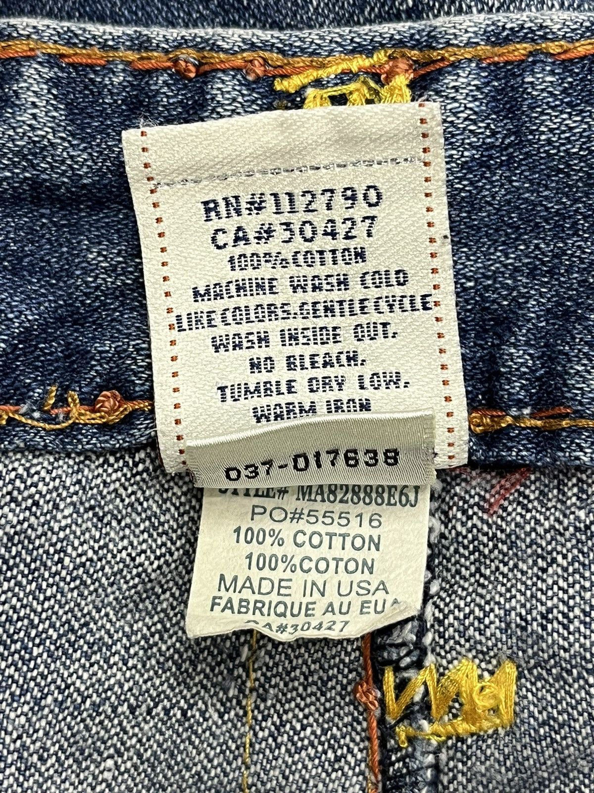True Religion × Vintage FYE🔥TRUE RELIGION BILLY SUPER T Big Stitch Easy Fit Denim💥 Size US 31 - 14 Thumbnail