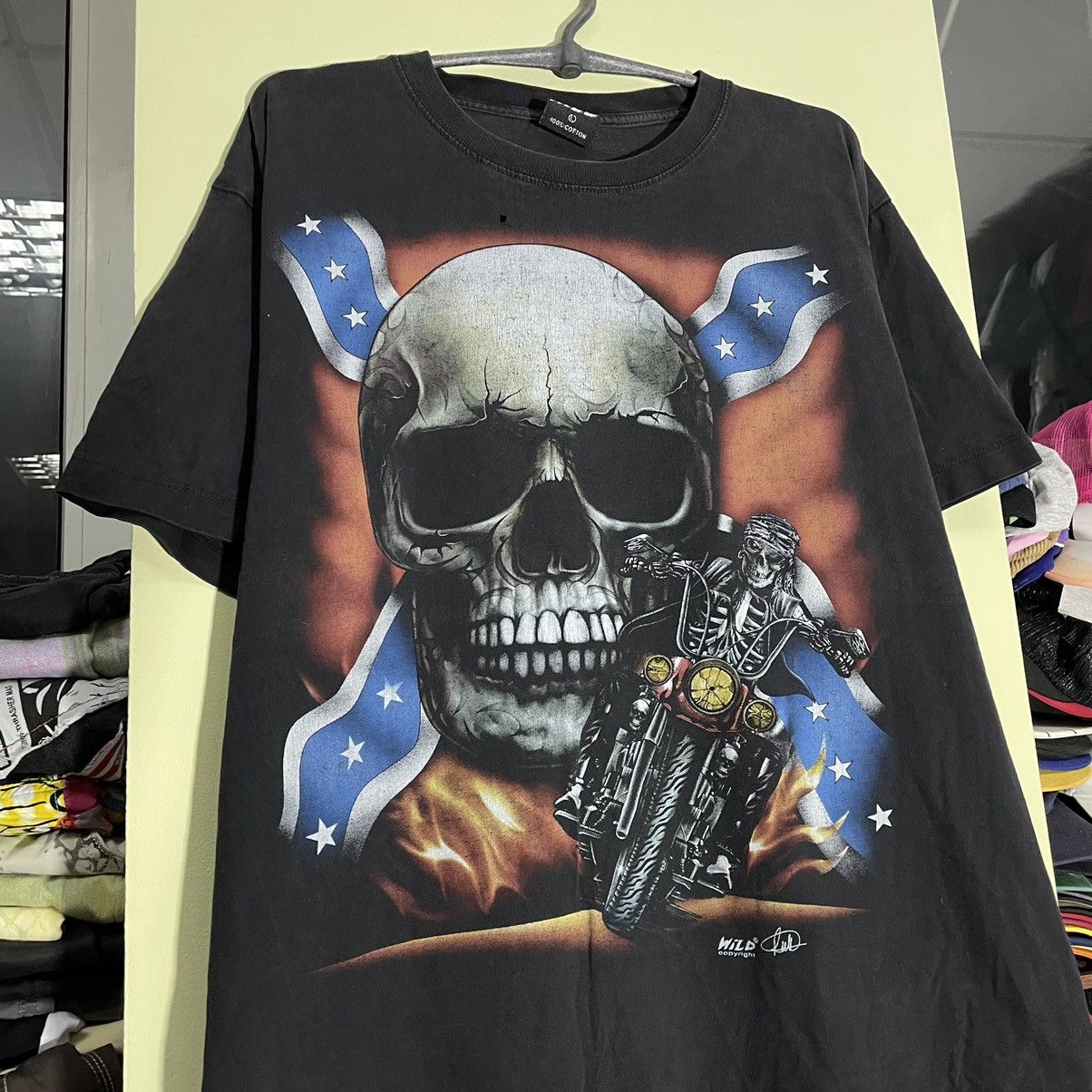 Vintage Vintage Y2K Skull Graphic Tee Streetwear Horror Punk Baggy L Size US L / EU 52-54 / 3 - 2 Thumbnail
