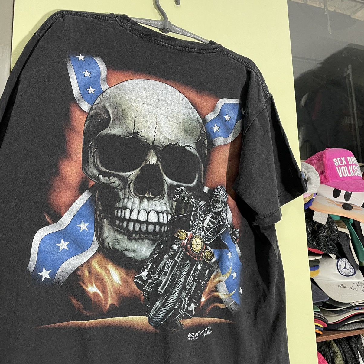 Vintage Vintage Y2K Skull Graphic Tee Streetwear Horror Punk Baggy L Size US L / EU 52-54 / 3 - 5 Thumbnail