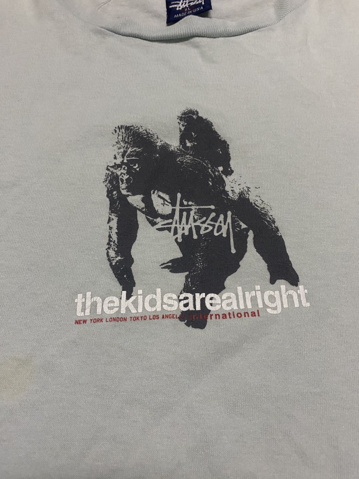 “The Kids Are Alright”old stussy プリントロンT The Kids Are Alright”old stussy プリントロンT