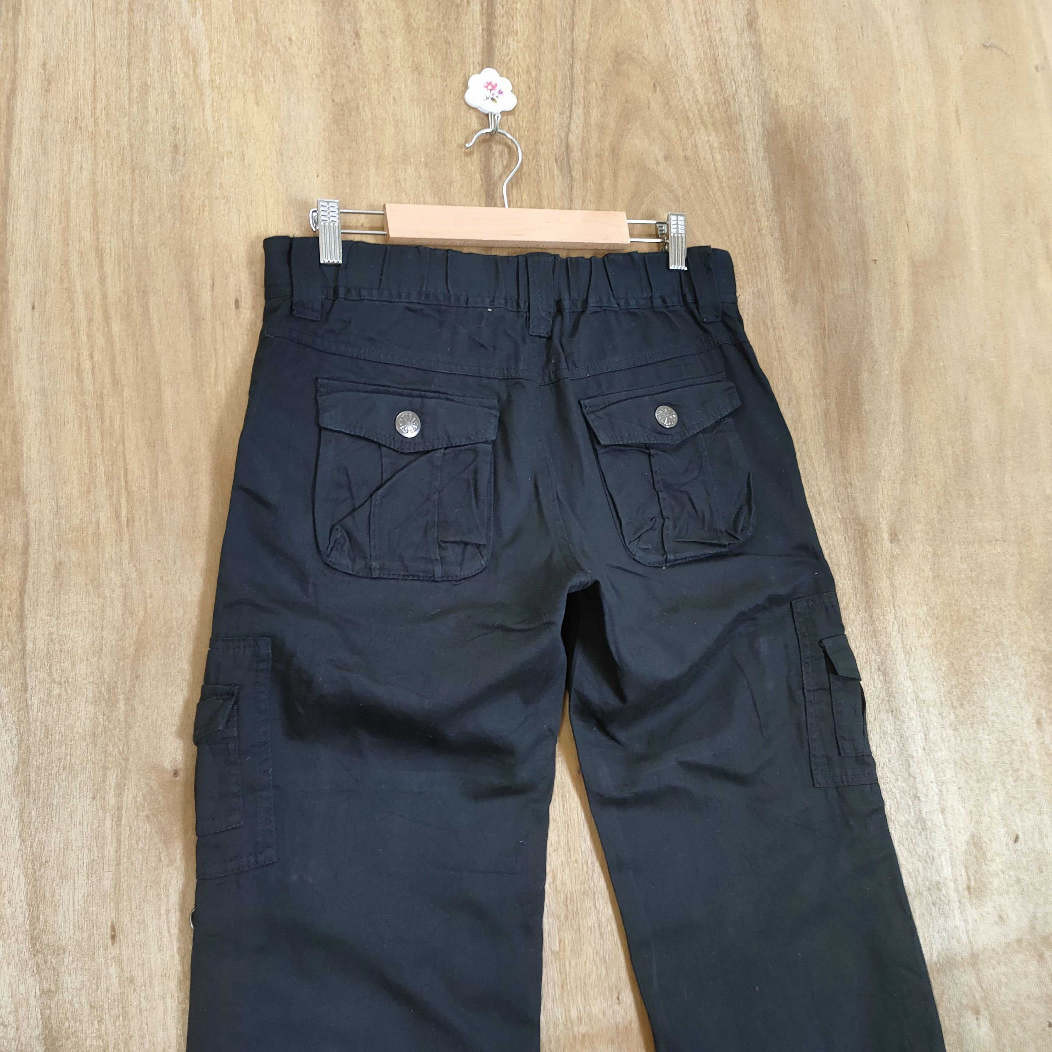 Japanese Brand JAPANESE BRAND BLACK CARGO PANTS Size US 29 - 12 Thumbnail