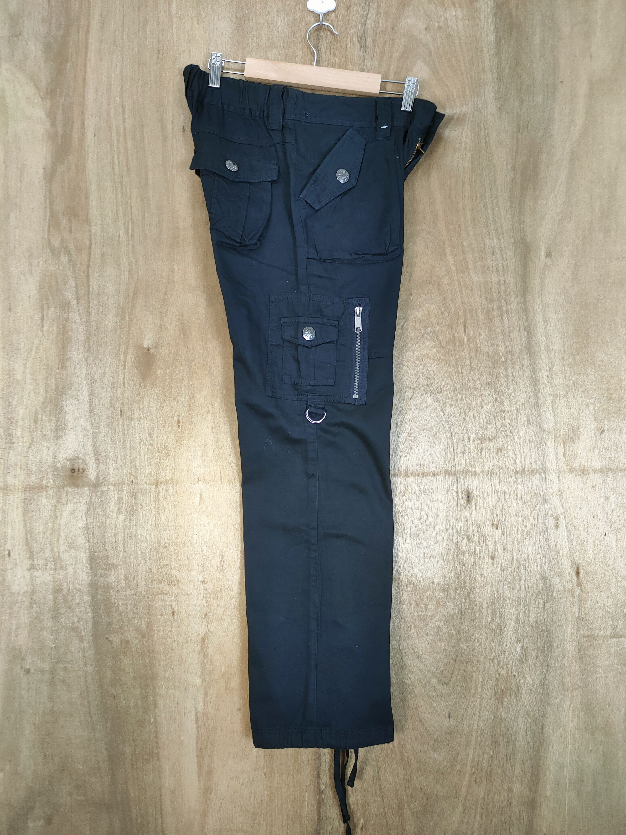Japanese Brand JAPANESE BRAND BLACK CARGO PANTS Size US 29 - 11 Thumbnail