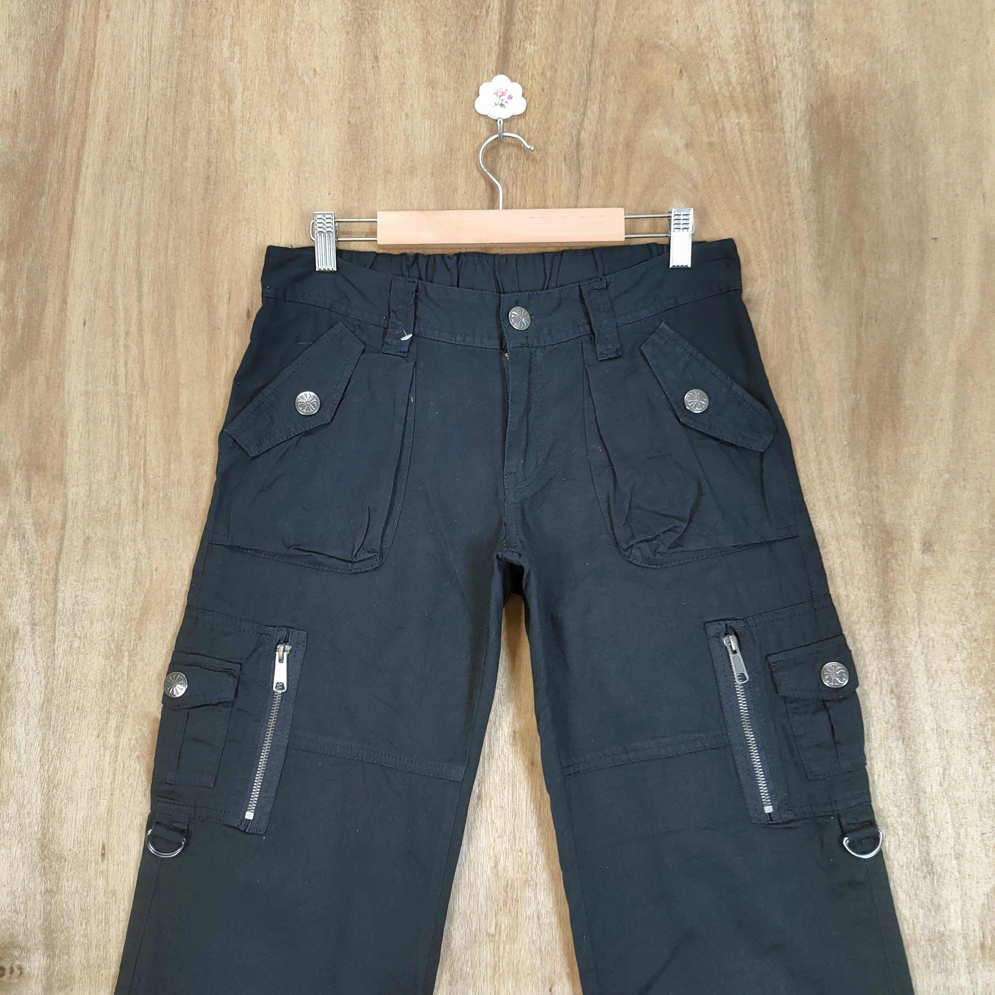 Japanese Brand JAPANESE BRAND BLACK CARGO PANTS Size US 29 - 2 Thumbnail