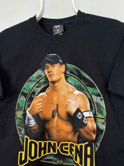 Vintage WWE John Cena vintage black T-shirt 2007 WWF Wrestling | Grailed