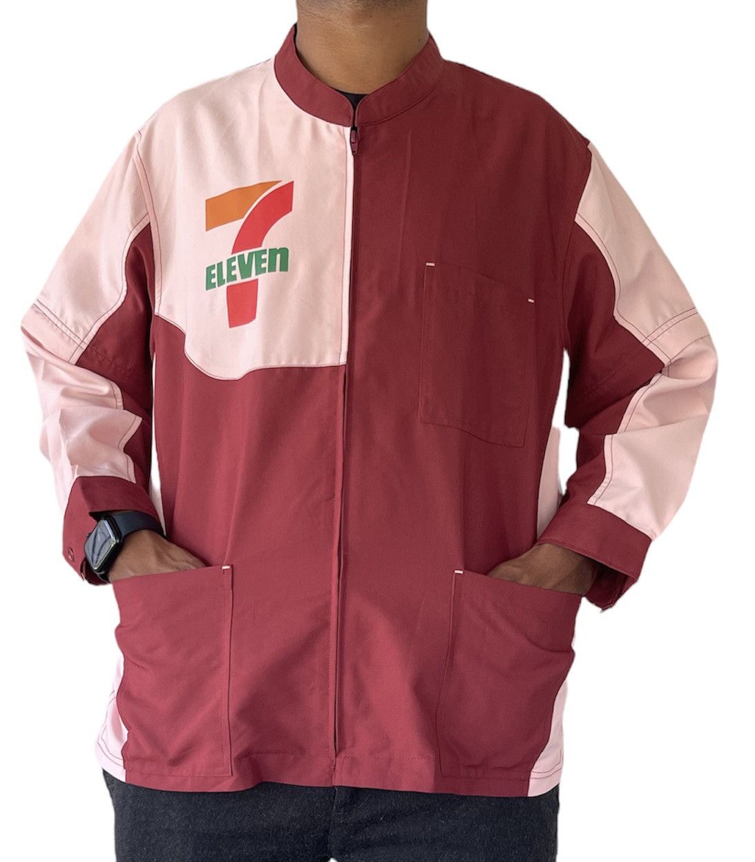 Japanese Brand VINTAGE 7ELEVEN JACKET FULL ZIPPER Size US M / EU 48-50 / 2 - 1 Thumbnail