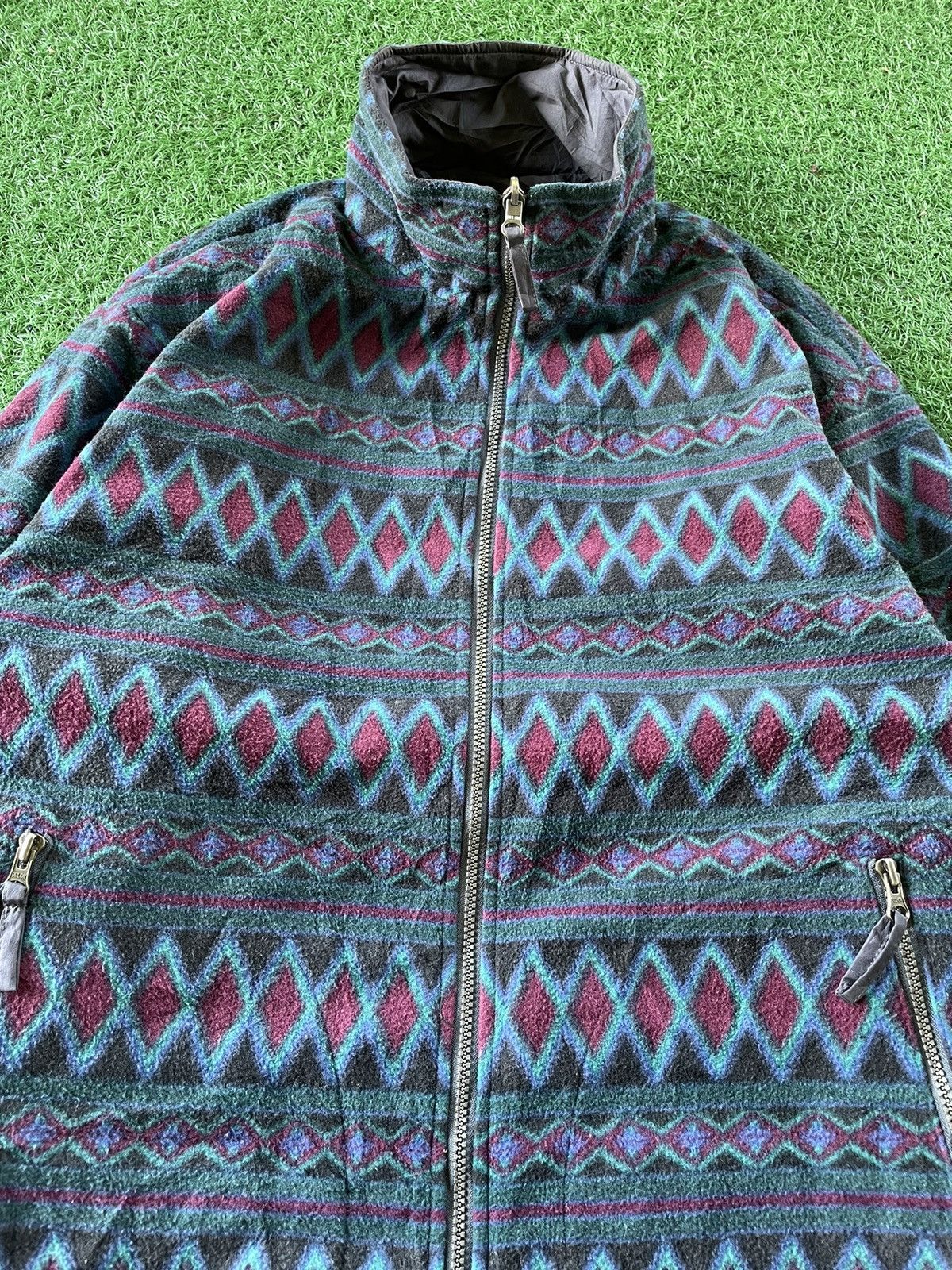 💥Vintage Mizuno Native Navajo Style Fleece Japan 🇯🇵