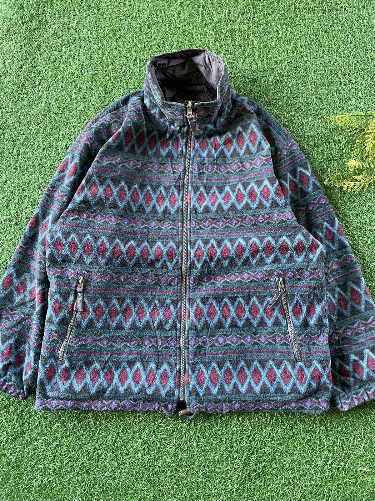 💥Vintage Mizuno Native Navajo Style Fleece Japan 🇯🇵