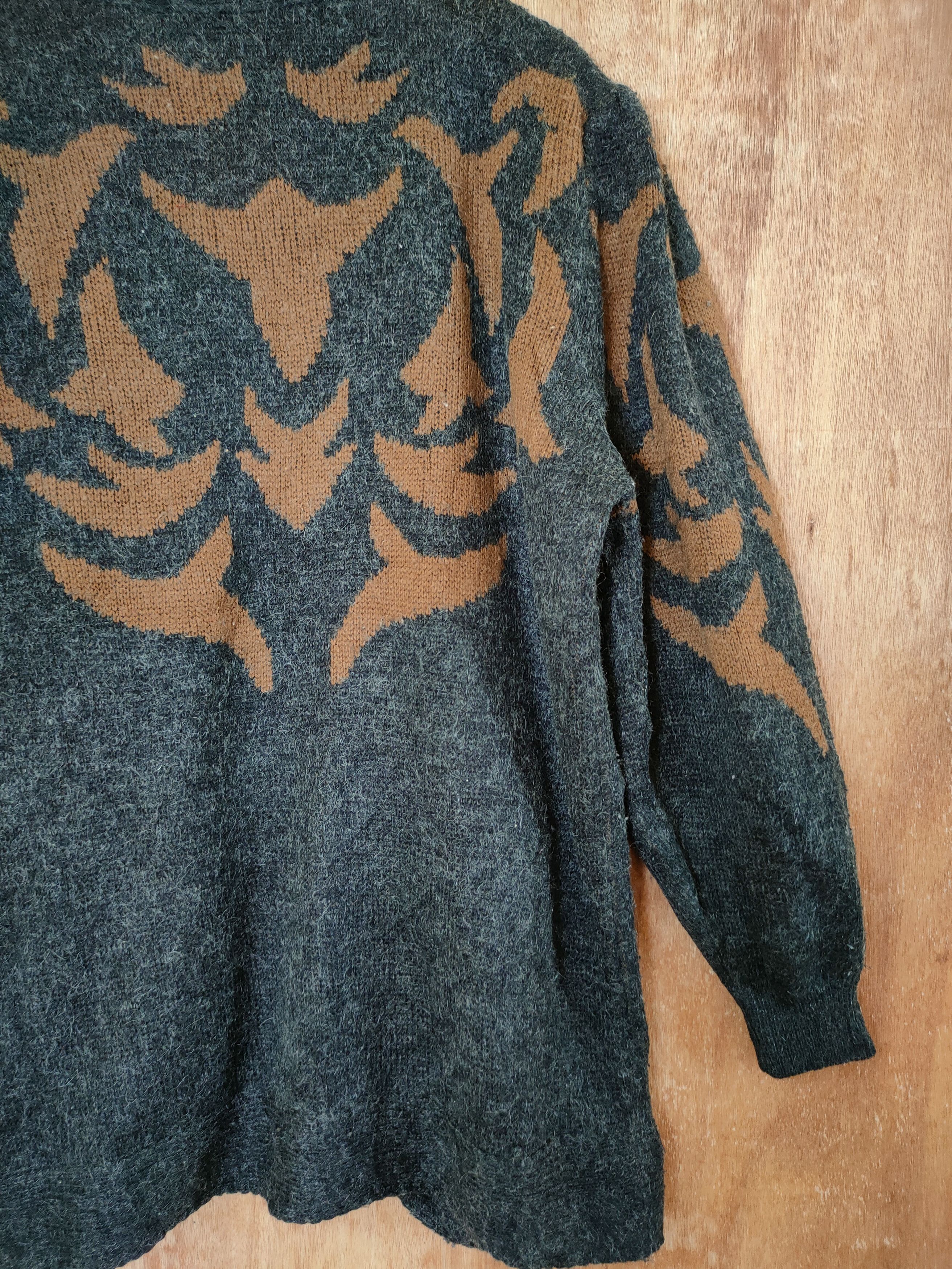Homespun Knitwear DL Long Run cardigan mohair art vintage knitwear #46-426 Size L / US 10 / IT 46 - 8 Thumbnail