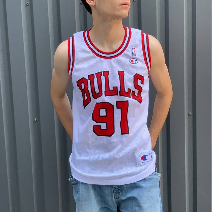 Vintage Adidas Dennis Rodman Jersey Chicago Bulls NBA Size 44